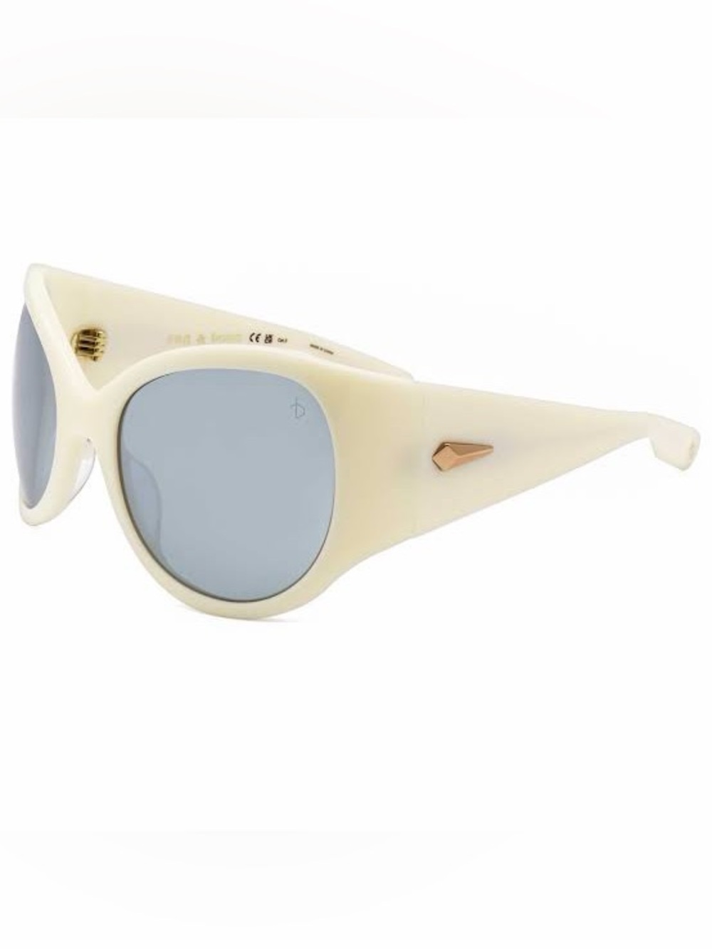 Rag & Bone RNB6004-S Ivory Oversized Cat-Eye Sunglasses